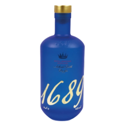1689 Blue Gin bottle – Authentic Dutch Dry Gin in a sleek blue design