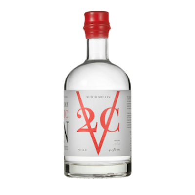 V2C Classic Dutch Dry Gin bottle — premium small-batch craft gin from Amsterdam, Netherlands, 41.5% ABV