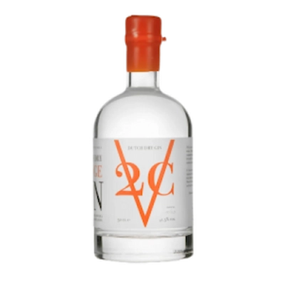V2C Orange Dutch Dry Gin bottle — premium small-batch craft gin from Amsterdam, Netherlands, with orange botanicals, 41.5% ABV