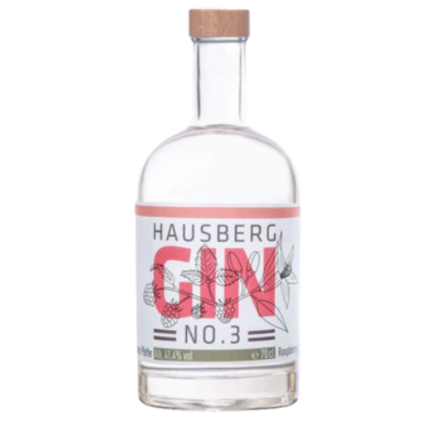 Hausberg No.3 Gin bottle with transparent background