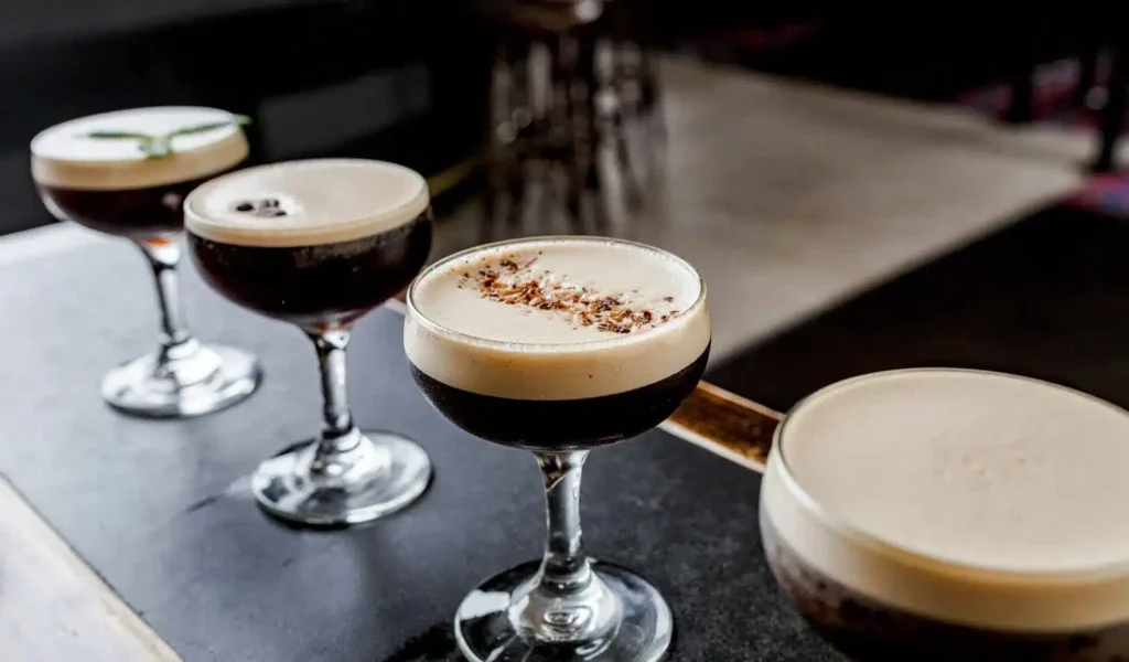 Snowdonia Espresso Martini lined up