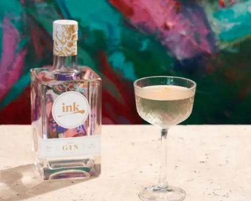 Arty Farty cocktail served in a coupe glass